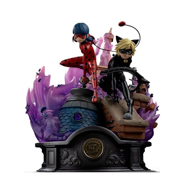 Iron Studios - Deluxe Art Scale 1/10 - Miraculous : Les Aventures de Ladybug et Chat Noir 10th Anniversary - Ladybug et Chat Noir Statue 23cm