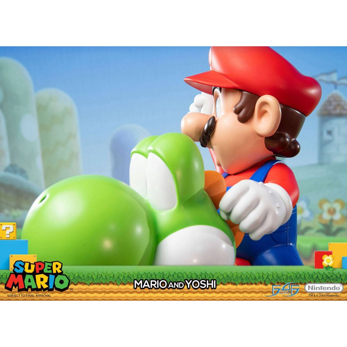 First 4 Figures - Super Mario - Mario et Yoshi Statue Edition Standard 48cm - flash vidéo