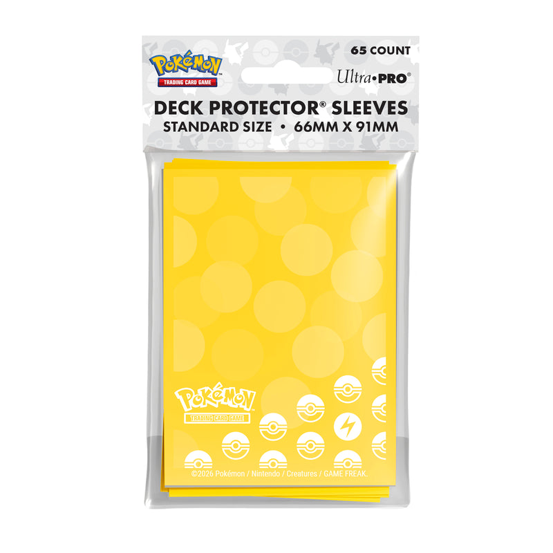 Ultra Pro - Pokémon JCC - Pochettes de protection de deck Énergie Électrique 65 pcs (66 x 91 mm)