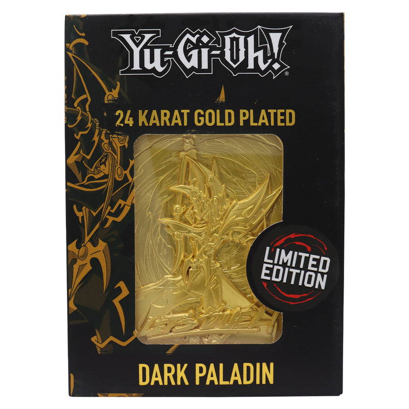Yu-Gi-Oh! - Lingot Plaqué Or 24 Carats "Paladin des Ténèbres" en Édition Limitée