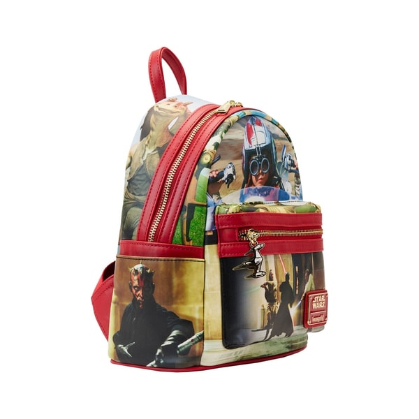 Loungefly: Lucasfilm - Star Wars - Scenes Phantom Menace Mini Backpack - flash vidéo