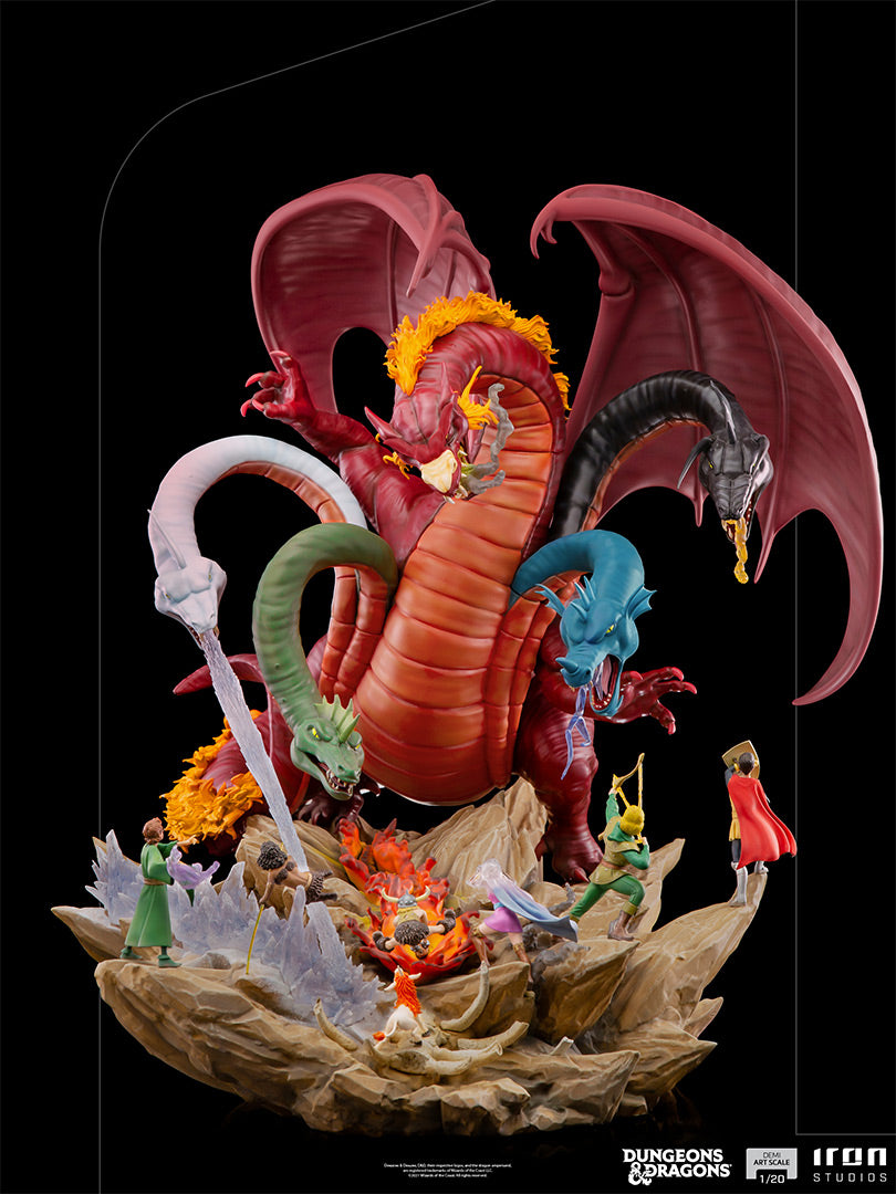 Iron Studios - Demi Art Scale 1/20 - Donjons et Dragons - Tiamat Battle Diorama Statue 56cm