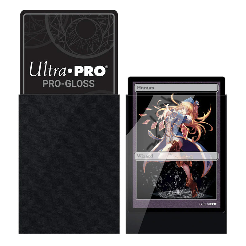 Ultra Pro - PRO-Gloss Sachet de 60 protèges cartes petit format Noir (62 x 89 mm)