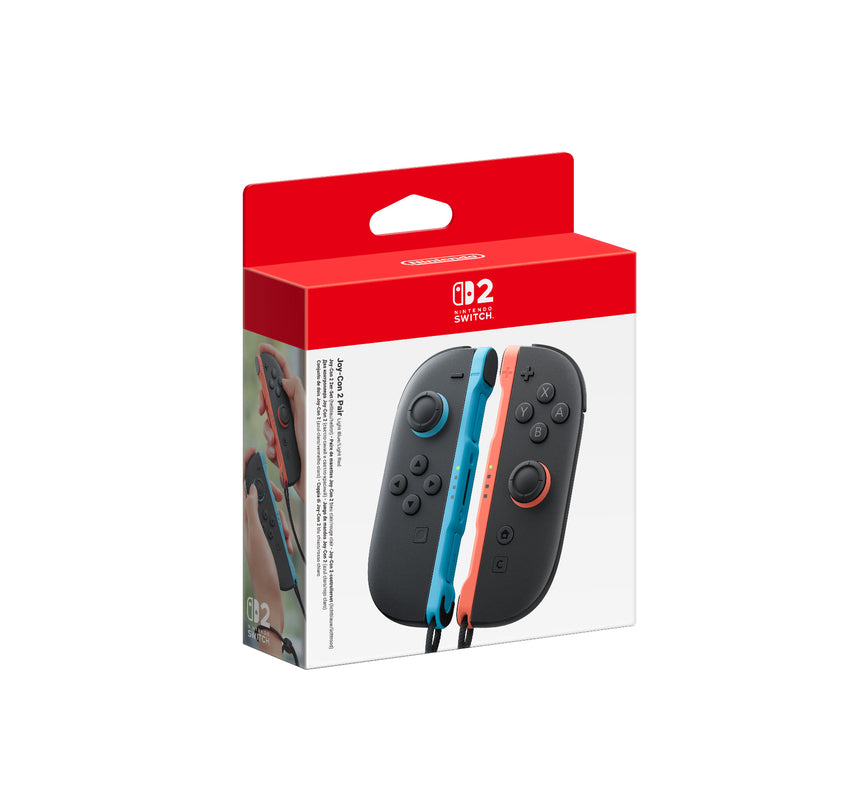 Paire de manettes Joy-Con 2 bleu clair/rouge clair