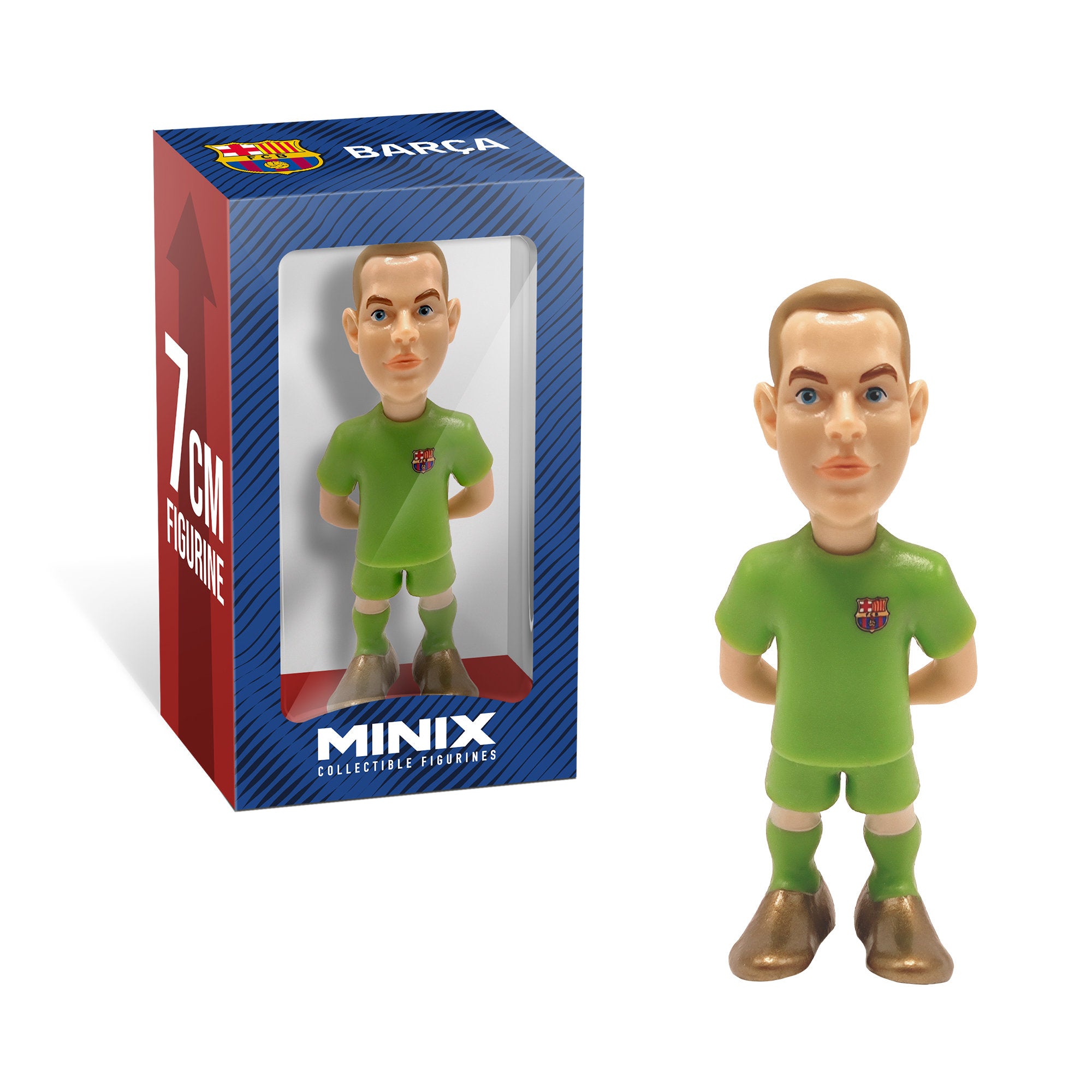 Minix - Box - FC Barcelone - Ter Stegen - Figurines PVC 7 cm