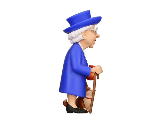 Minix - Celebrity #26 - Reine Elizabeth II avec son Corgi - Figurines PVC 12 cm