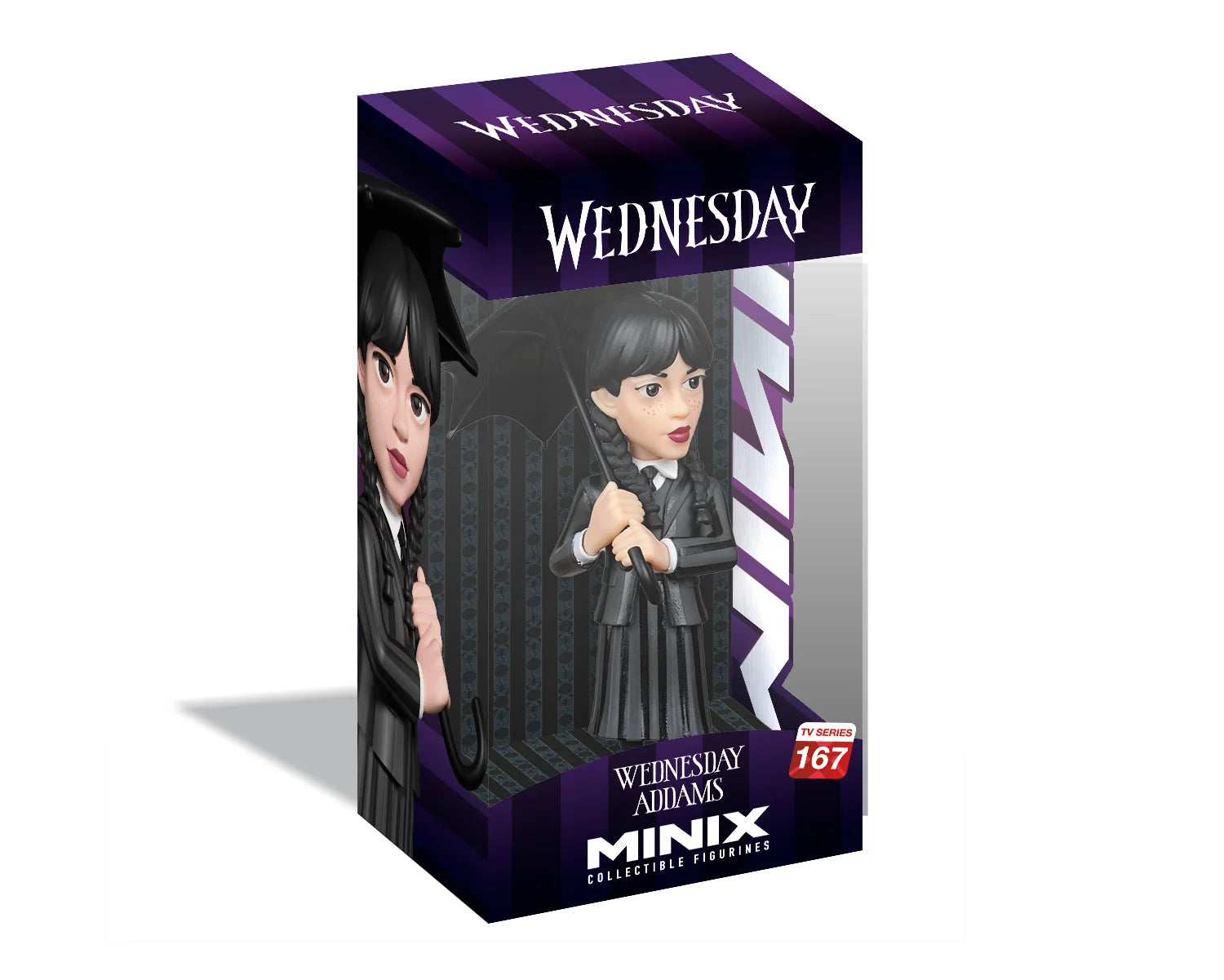 Minix - TV Series #167 - Wednesday - Mercredi Addams Parapluie - Figurines PVC 12 cm