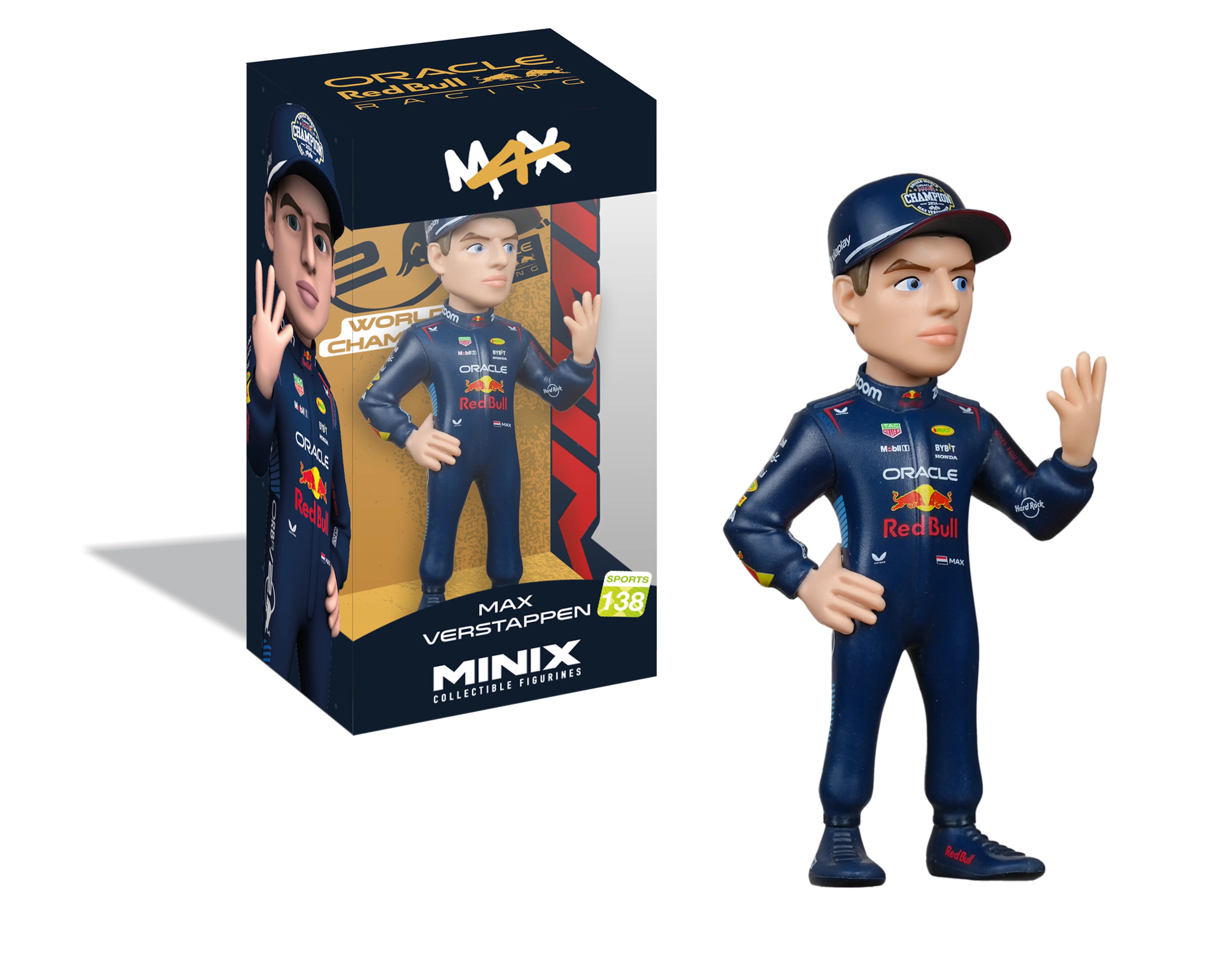 Minix - Sports #133 - Red Bull - Max Verstappen 4 World Champion - Figurines PVC 12 cm
