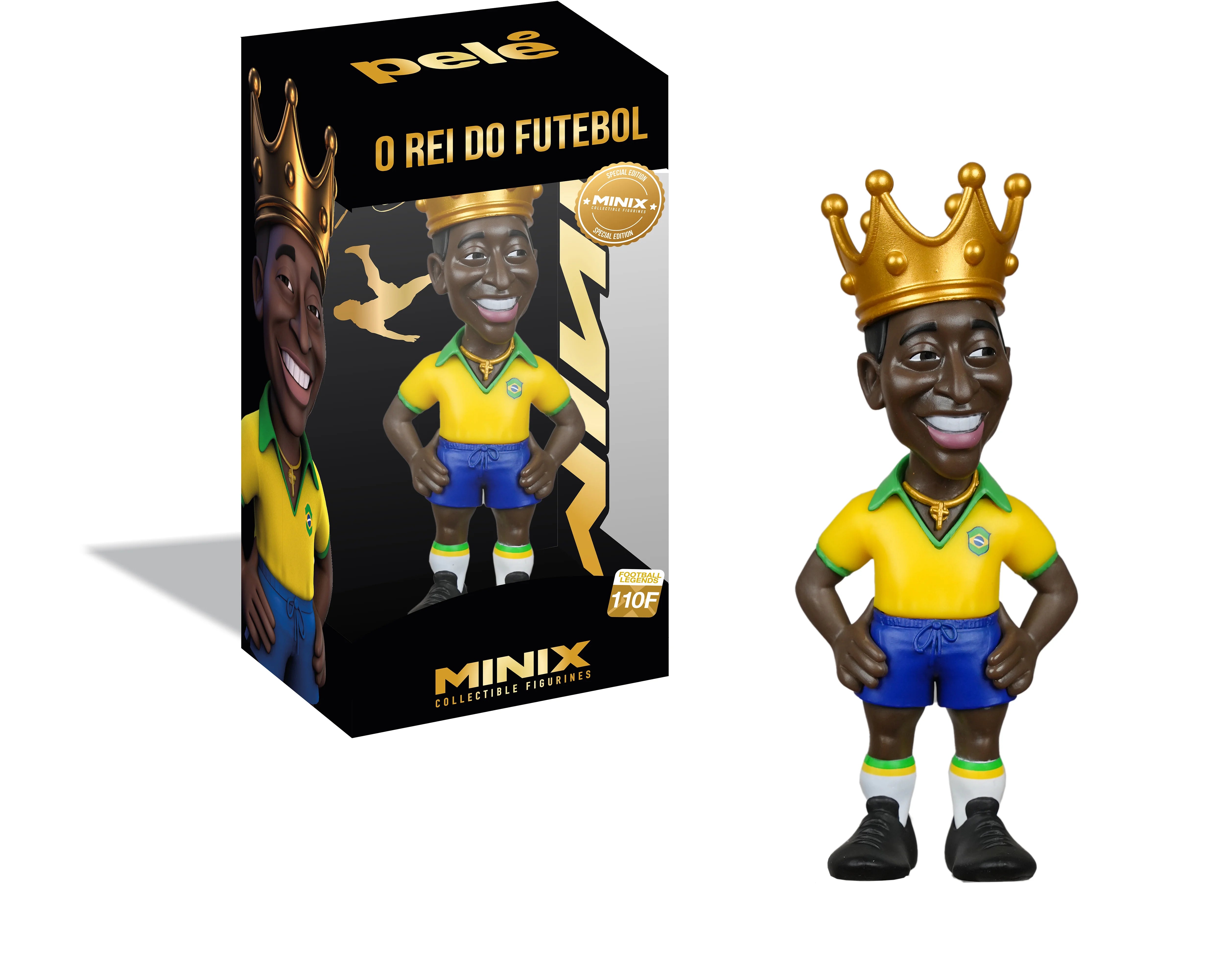 Minix - Football Legends #110F - Pelé Special Edition - Figurines PVC 12 cm