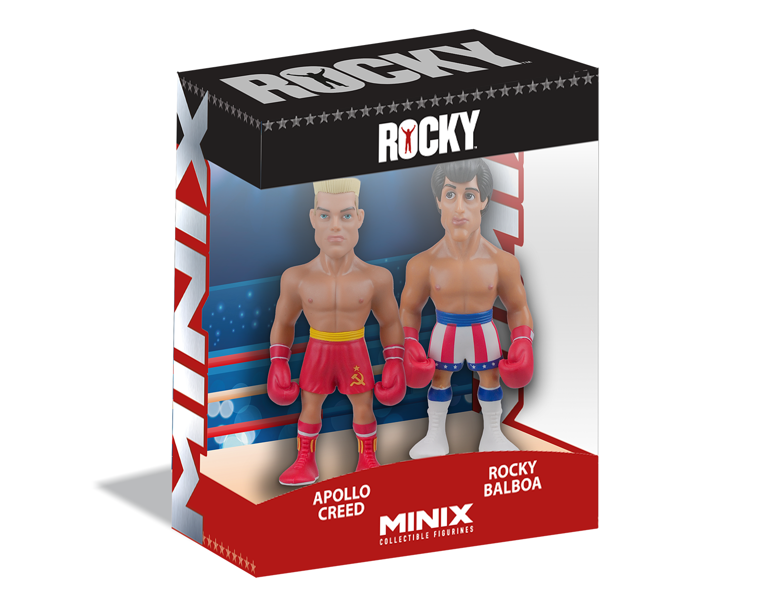 Minix - Movies - Pack Double Rocky IV - Figurines PVC 12 cm
