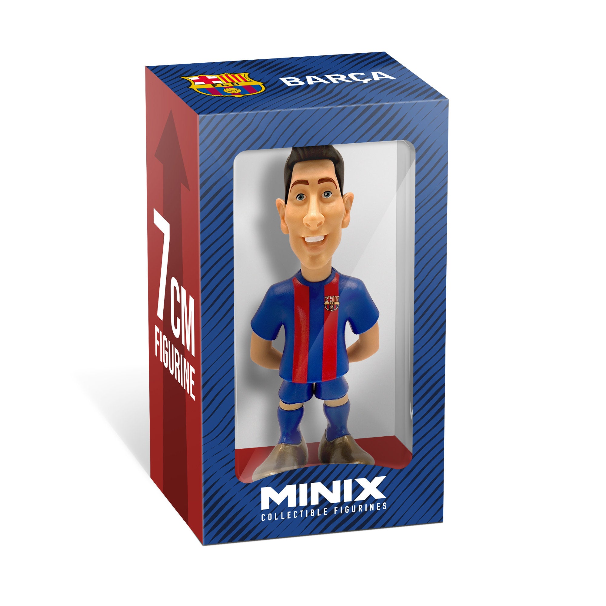 Minix - Box - FC Barcelone - Lewandowski - Figurines PVC 7 cm