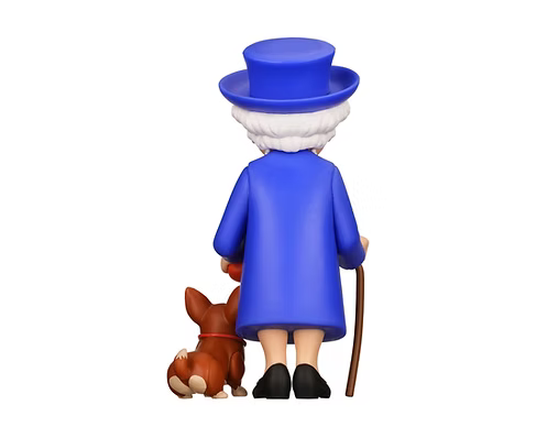 Minix - Celebrity #26 - Reine Elizabeth II avec son Corgi - Figurines PVC 12 cm