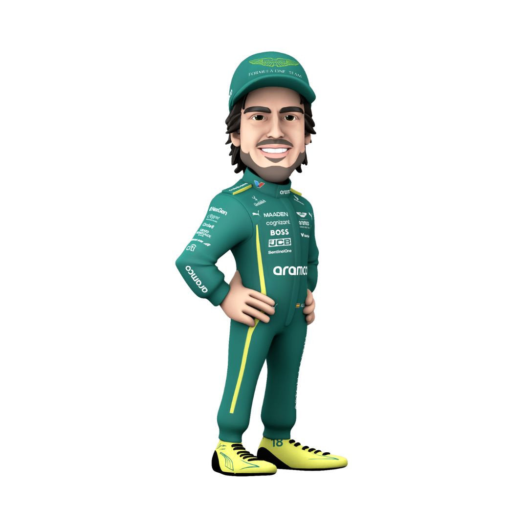 Minix - Sports #107 - Aston Martin - Fernando Alonso - Figurines PVC 12 cm