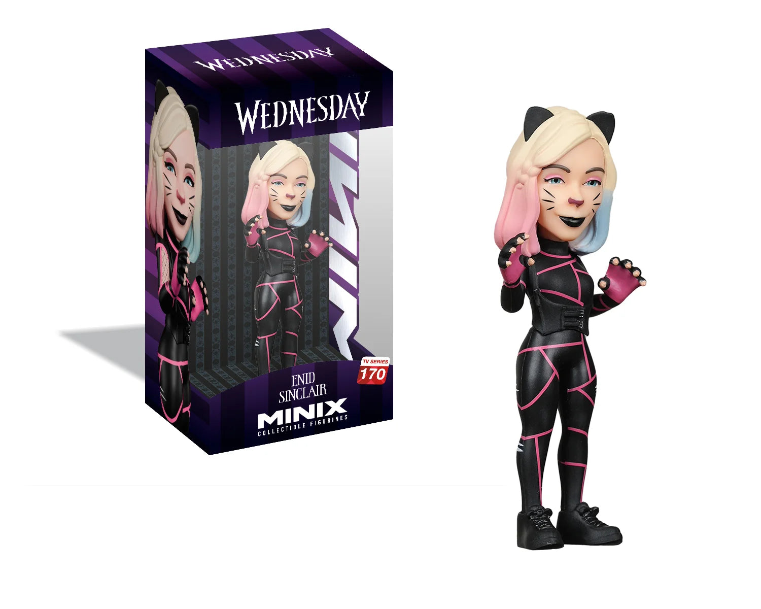 Minix - TV Series #170 - Wednesday - Enid en chat - Figurines PVC 12 cm