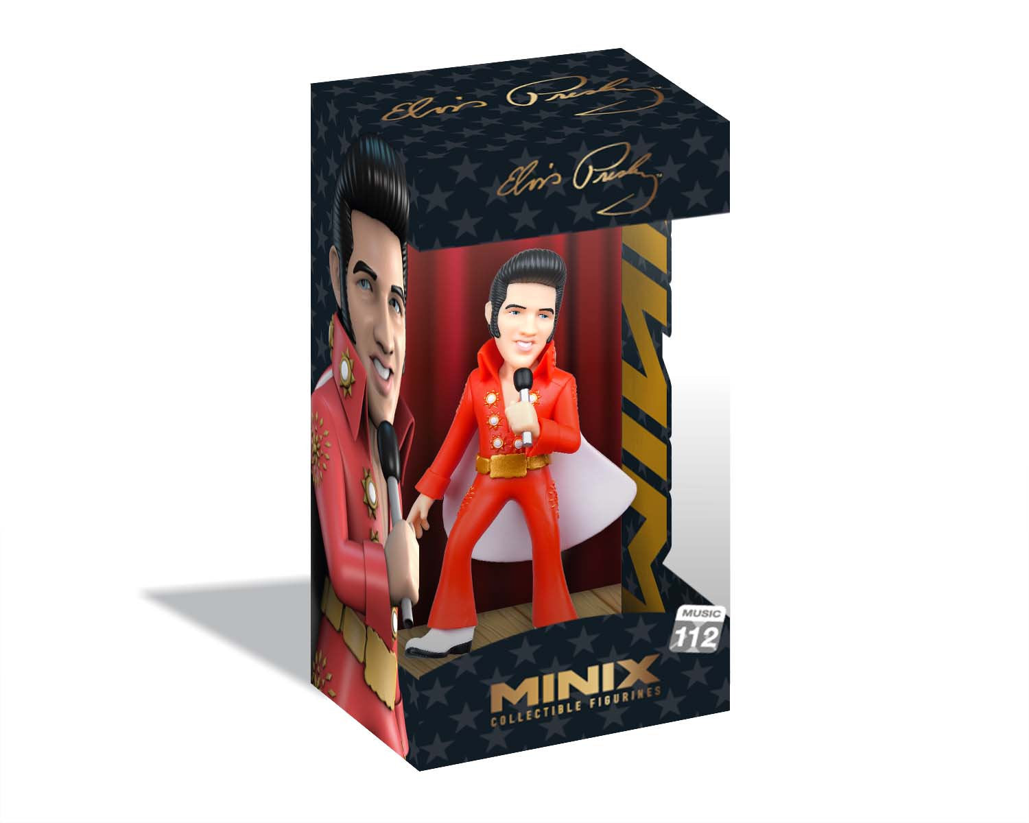 Minix - Music #112 - Elvis - Elvis Red Suit - Figurines PVC 12 cm (W13)