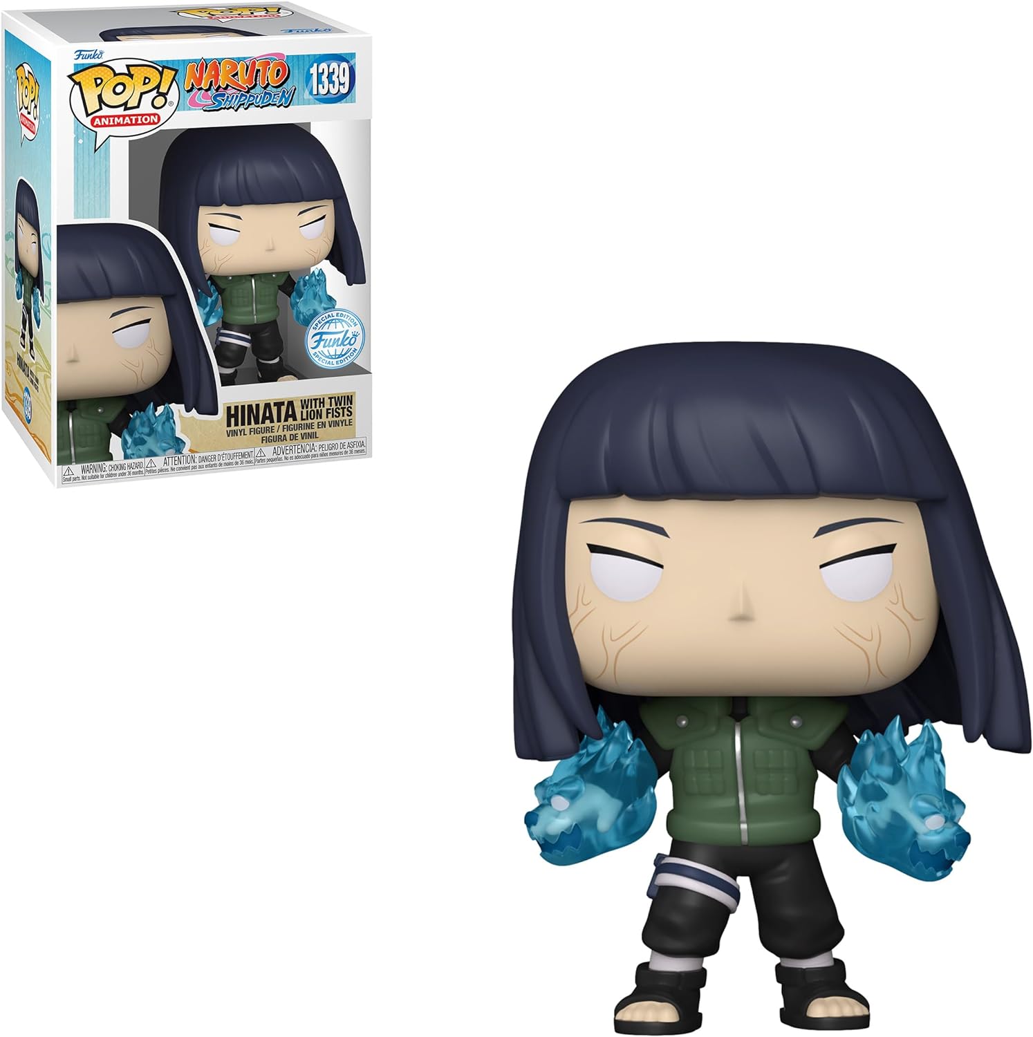 Funko Pop! Animation: Naruto - Hinata with Twin Lion Fists (Glows in the Dark) - Special Edition - flash vidéo