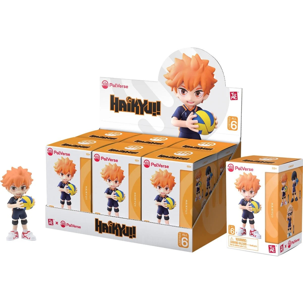 YuMe Anime Figures Blind Box - Display de figurines Haikyu (6 unités)