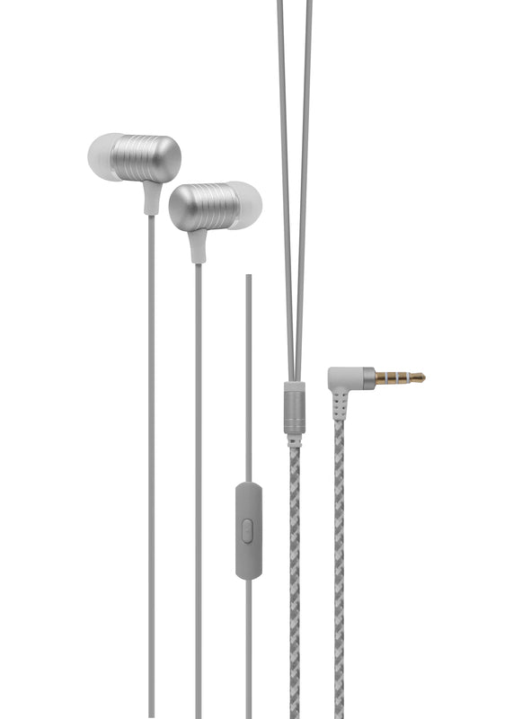 Bioxar - L100 - Écouteurs intra-auriculaires stéréo Argent pour mobile