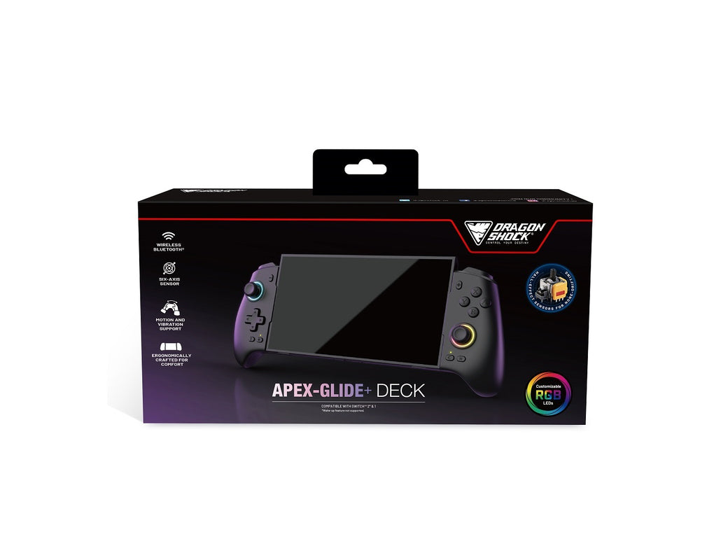 DragonShock - Apex-Glide+ Deck - Support Manette pour Switch 2, Switch et Switch OLED