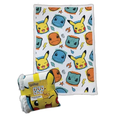 Pokémon - Plaid Sherpa Starter 1G "All-Over" (100x150cm) - flash vidéo
