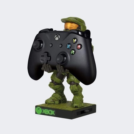 Cable Guys - Halo Infinite - Master Chief Support Chargeur pour Téléphone et Manette - flash vidéo