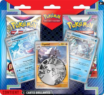 Pokémon : Pack 2 boosters + 3 c. p. Avril 24