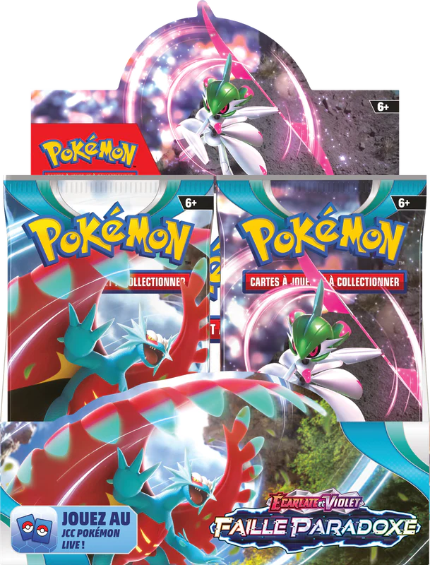 Pokémon JCC - Écarlate et Violet - Pack de Booster Faille Paradoxe (Display x36) - flash vidéo