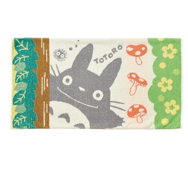 Ghibli - Mon Voisin Totoro - Taie d'Oreiller Totoro Champignons 64x34cm - flash vidéo