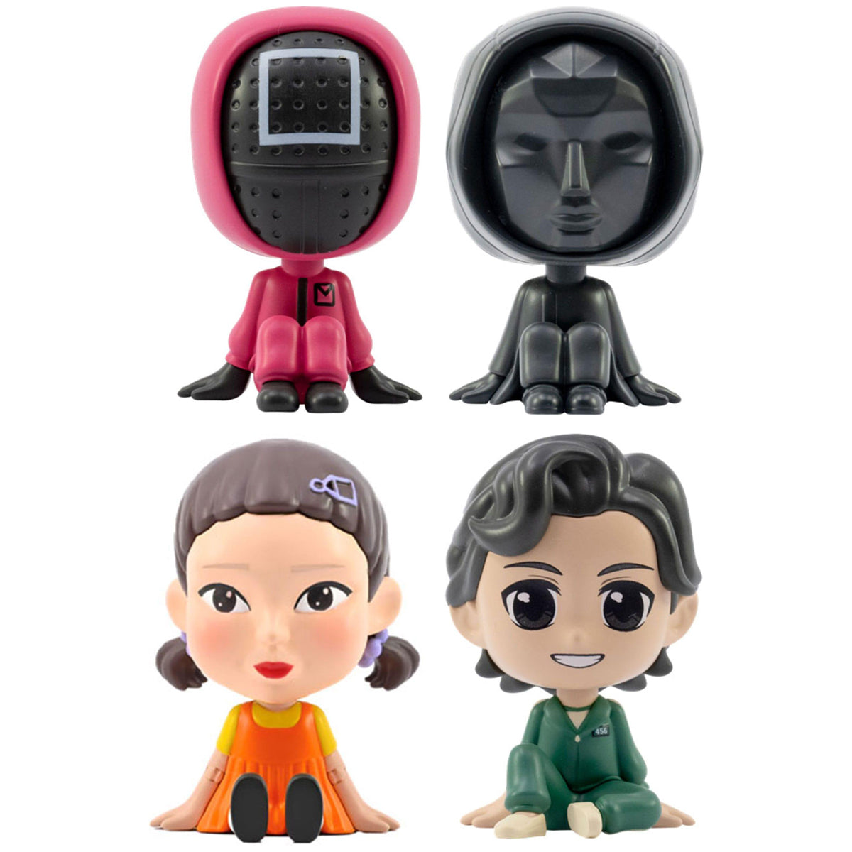 YuMe Bobble Hero Blind Box - Display de figurines Booblehead Squid Game (12 unités)