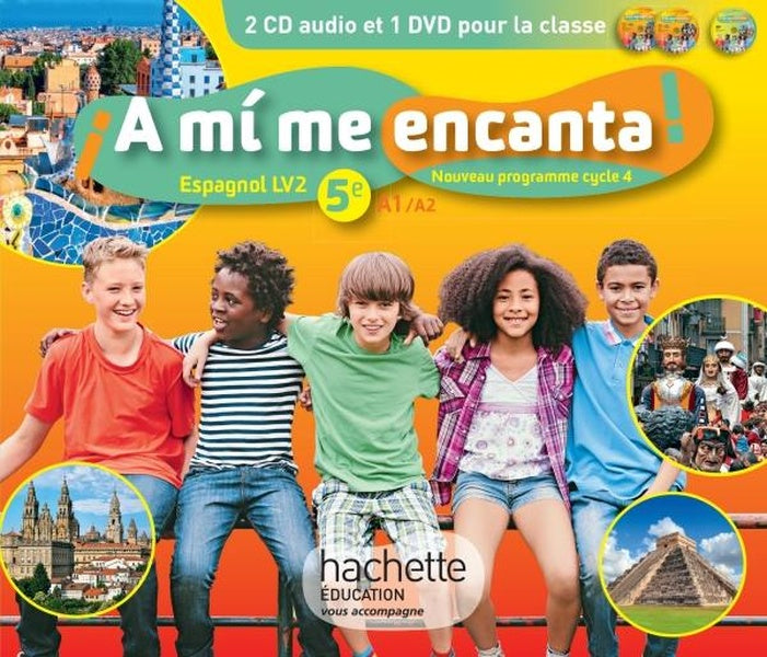 ¡a mí me encanta! : espagnol ; cycle 4 / 5e LV2 ; coffret CD/DVD classe (édition 2016)
