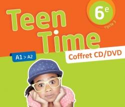Teen Time : anglais ; cycle 3 ; 6e ; coffret CD/DVD de la classe (édition 2017)