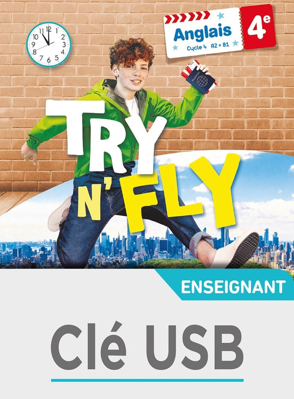 Try n' fly : anglais ; 4e ; clé USB enseignant