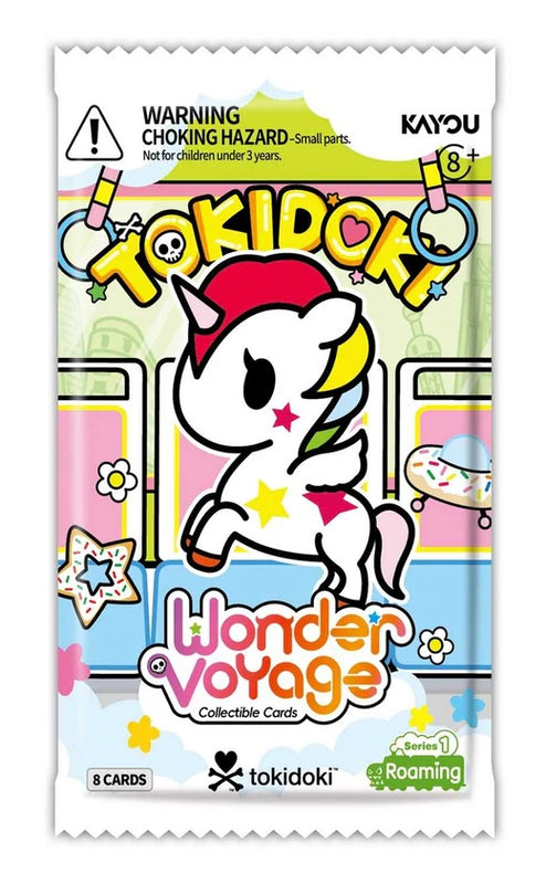 Tokidoki - Wonder Voyage Collectible Cards - Roaming Edition Series 1 - Présentoir de 24 packs de booster blister