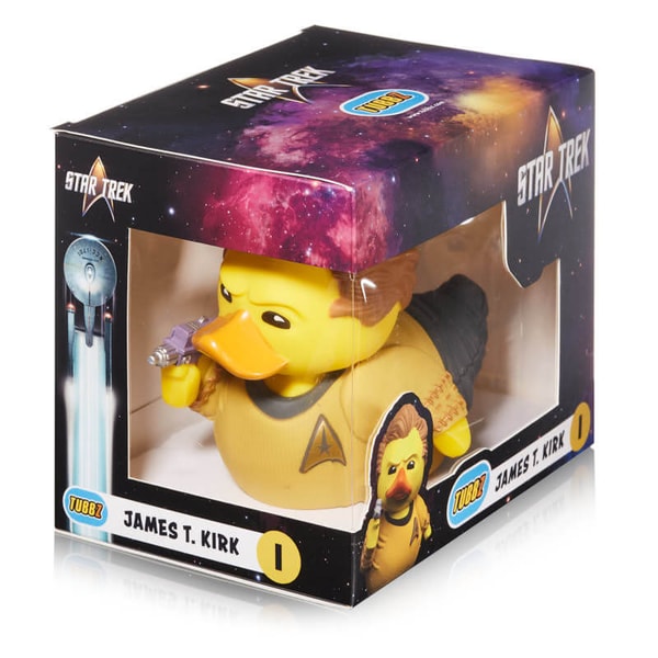 Best of TUBBZ Boîte Canard de bain - Star Trek - James T. Kirk - 9cm - flash vidéo