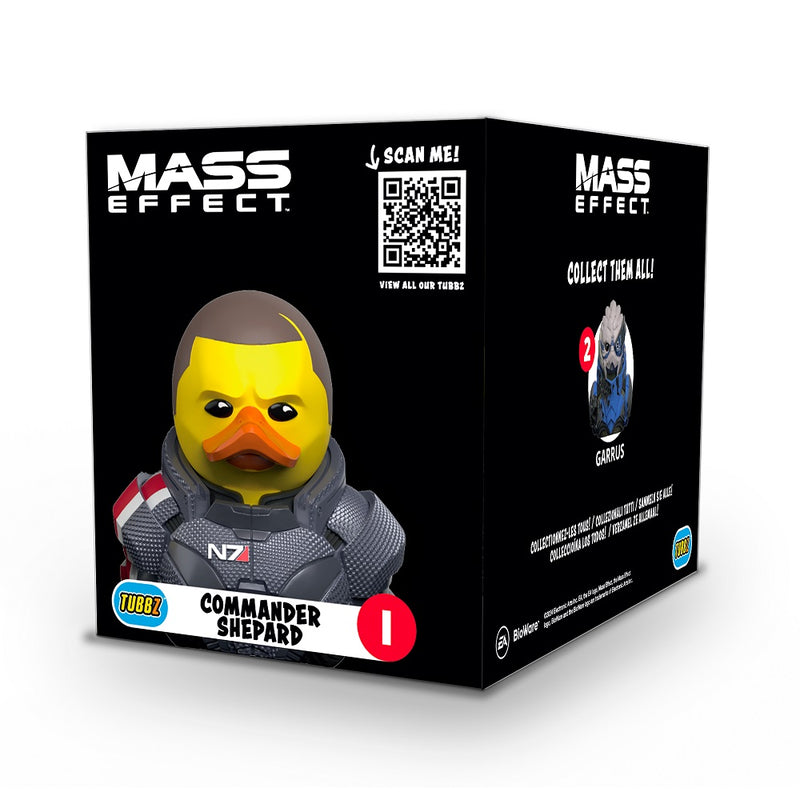 Numskull - Best of TUBBZ Boîte Canard de bain - Mass Effect - Commandant Shepard - 9cm