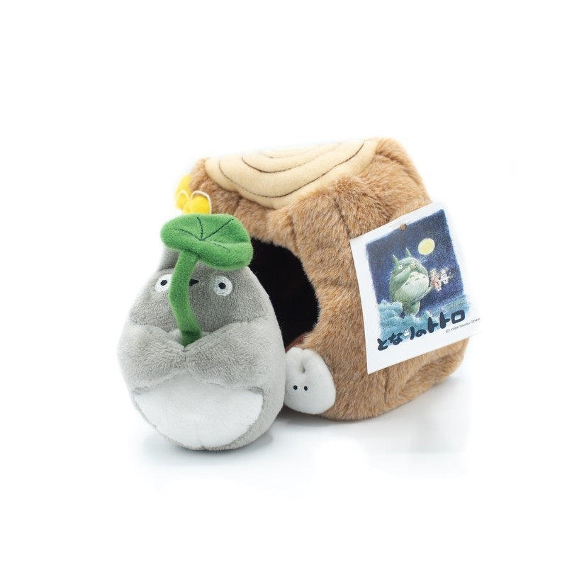 Ghibli - Mon Voisin Totoro -Peluche Totoro Dans Un Tronc D'Arbre - flash vidéo