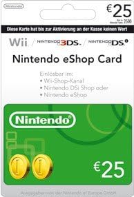 CARTE POSA NINTENDO eShop 25€ - flash vidéo