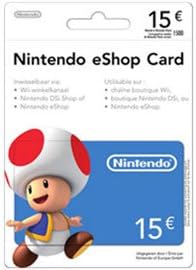 CARTE POSA NINTENDO eShop 15€ - flash vidéo