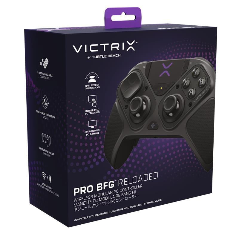 Manette modulaire sans fil Victrix Pro BFG Reloaded pour Windows 10/11 et Steam Deck