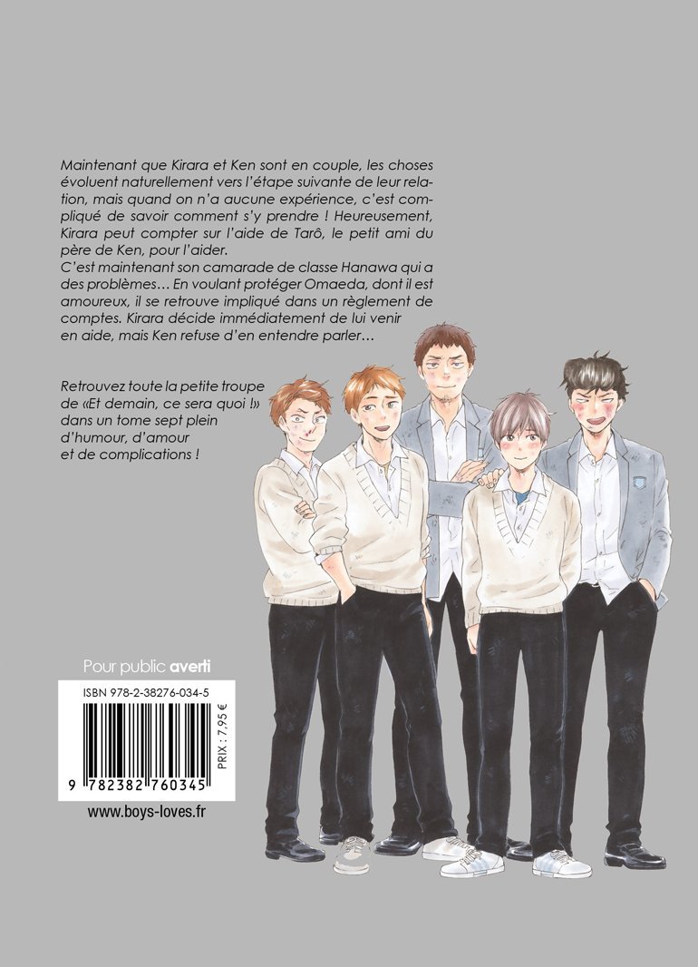 Et demain ce sera quoi ! - Tome 07 - Livre (Manga) - Yaoi - Hana Collection
