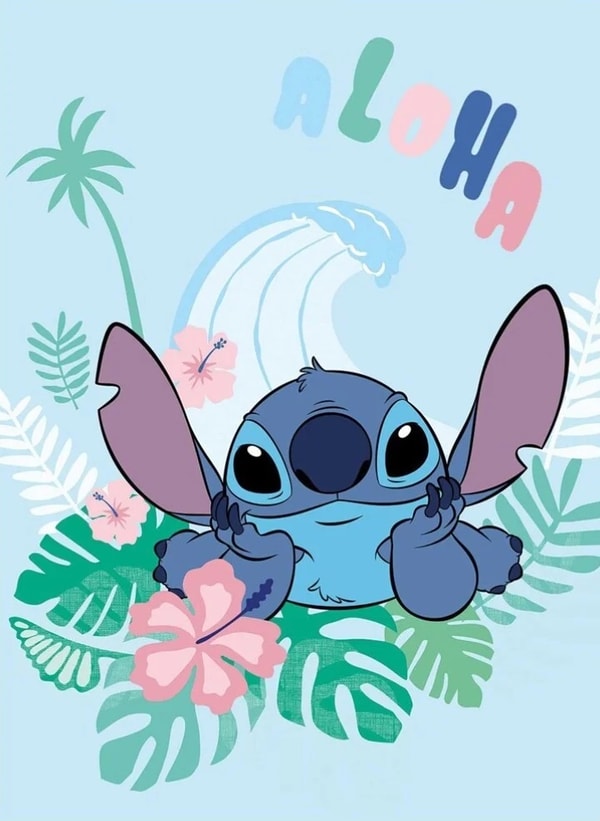 Lilo et Stitch - Couverture en flanelle Aloha Stitch (110x150cm) - flash vidéo