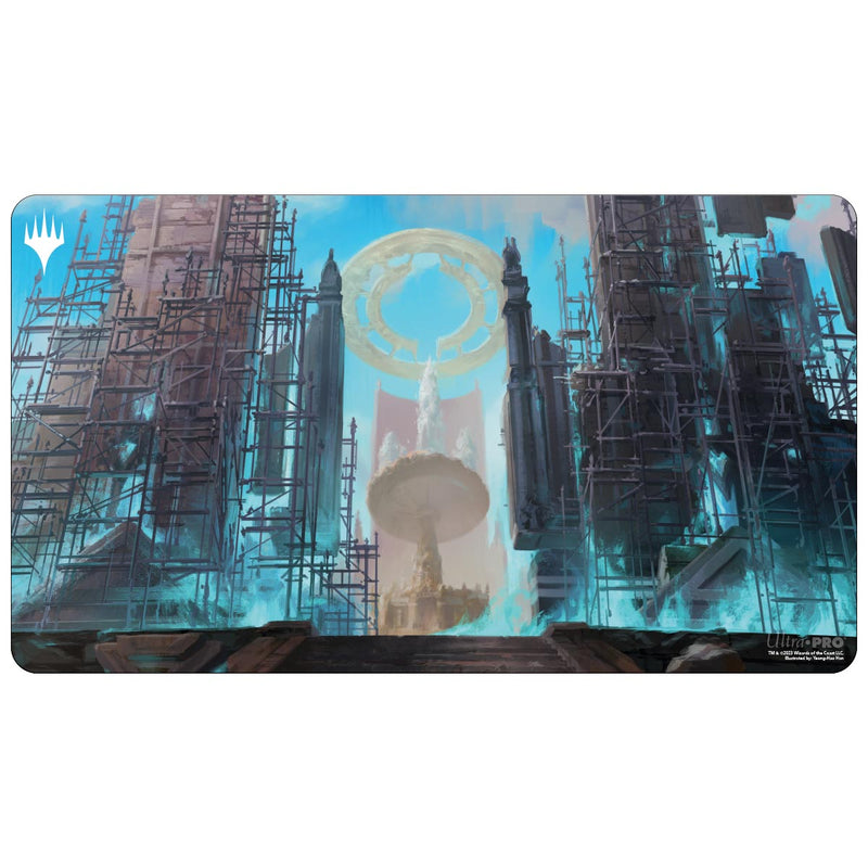 Ultra Pro - Magic: The Gathering - Ravnica Remastered - Tapis de jeu Fontaine sacrée du Sénat d'Azorius (60 x 34 cm)
