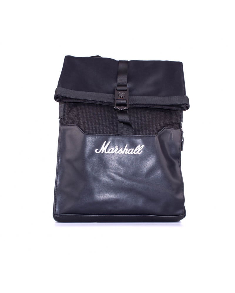 Marshall - Sac à bandoulière Roll Top Uptown Noir et Blanc - flash vidéo
