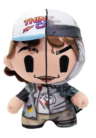 YuMe Toys - Stranger Things - Times Change Edition - Peluche DZNR Dustin 17.5cm (Display de 6) - flash vidéo