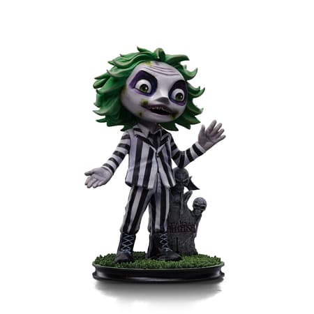 Iron Studios - MiniCo - Beetlejuice Beetlejuice - Beetlejuice Statue 13cm - flash vidéo