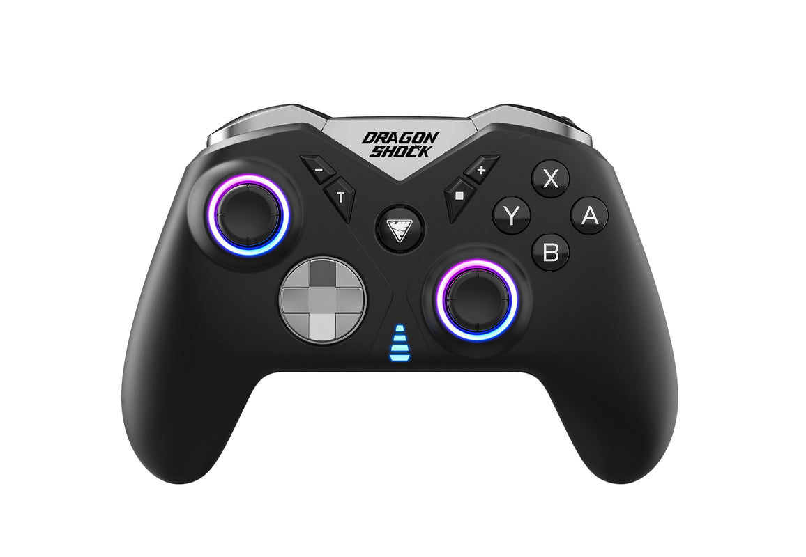 DragonShock - Manette sans fil NEBULA PRO Noire pour Nintendo Switch, Switch Lite, Switch OLED, PS3, PC et Android