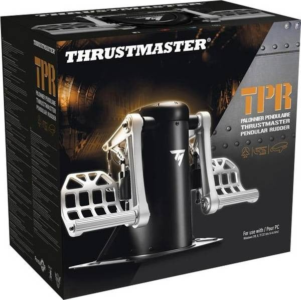Palonnier pour simulateur de vol Thrustmaster - TPR Pendular Rudder - PC - Noir - flash vidéo