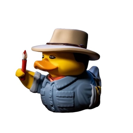 Best of TUBBZ Boîte Canard de bain - Jurassic Park - Dr. Alan Grant - 9cm - flash vidéo