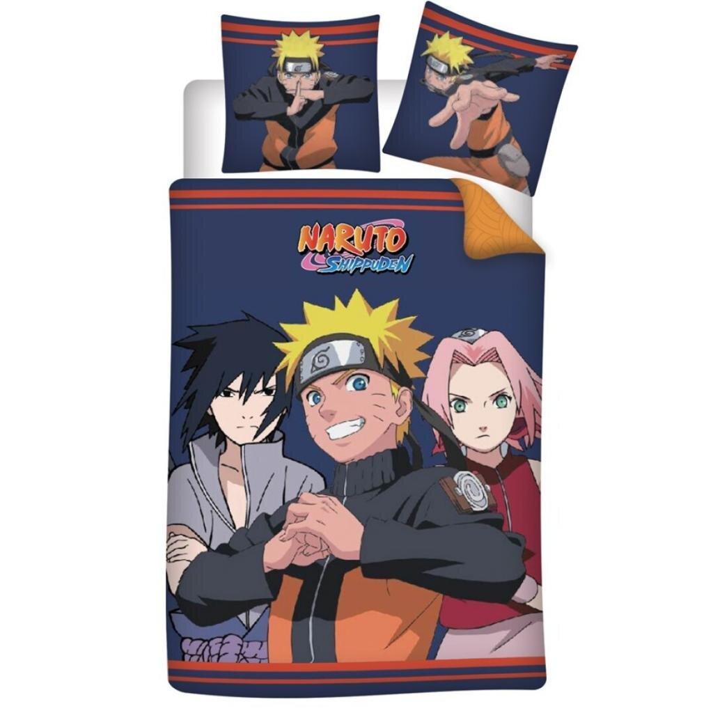 Naruto Shippûden - Housse de couette en microfibre "Team 7" (140x200cm + 2x 63x63cm) - flash vidéo