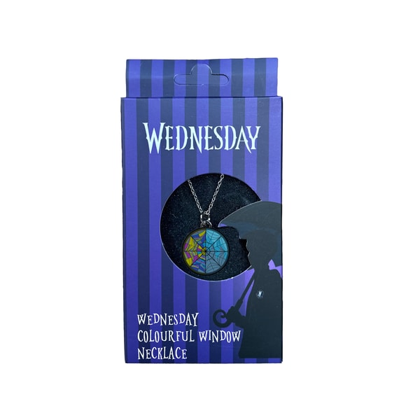 Netflix - Mercredi - Collier - Fenêtre colorée - flash vidéo
